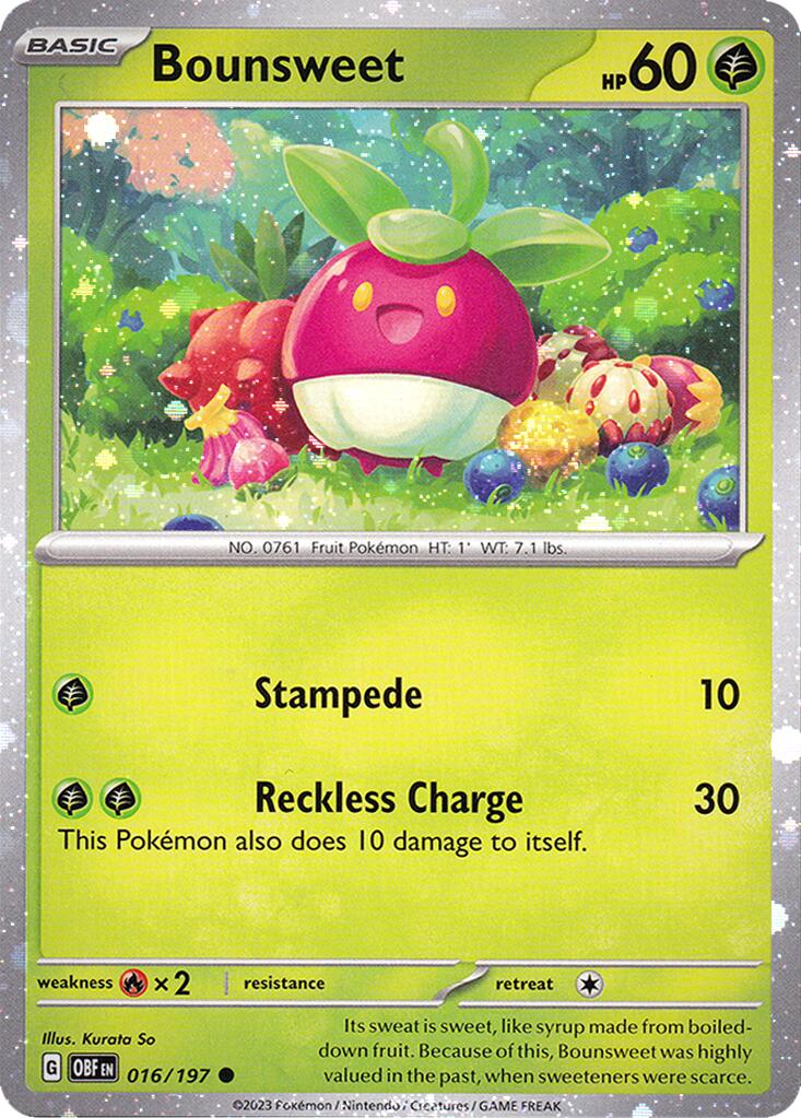 Bounsweet (016/197) (Cosmos Holo) [Miscellaneous Cards] | Deep Dive Games St. Marys