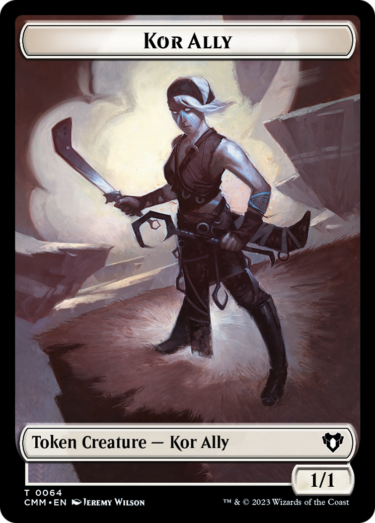 Wall // Kor Ally Double-Sided Token [Commander Masters Tokens] | Deep Dive Games St. Marys