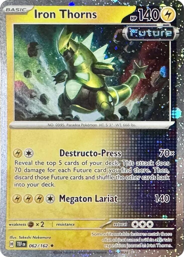 Iron Thorns (062/162) (Cosmos Holo) [Miscellaneous Cards] | Deep Dive Games St. Marys