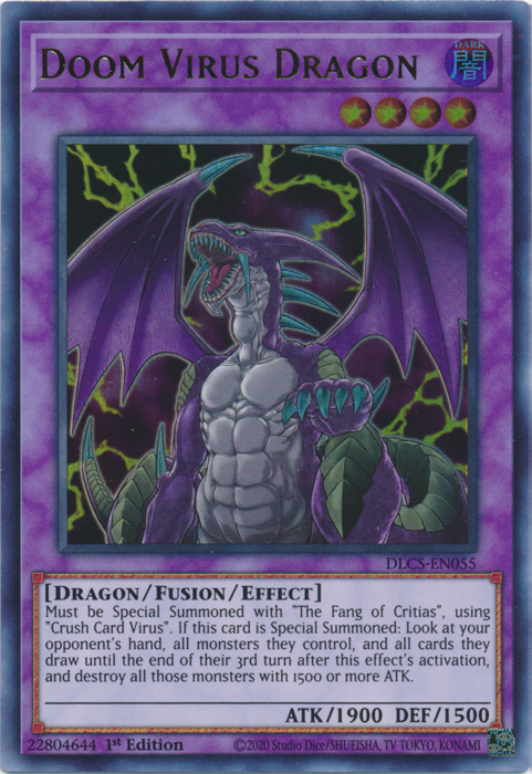 Doom Virus Dragon [DLCS-EN055] Ultra Rare | Deep Dive Games St. Marys