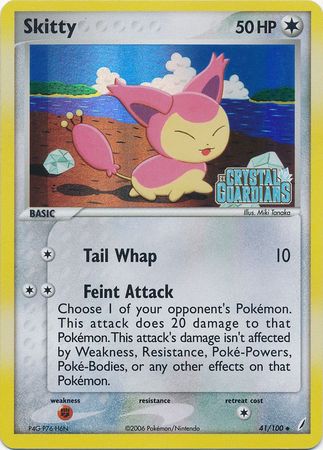 Skitty (41/100) (Stamped) [EX: Crystal Guardians] | Deep Dive Games St. Marys