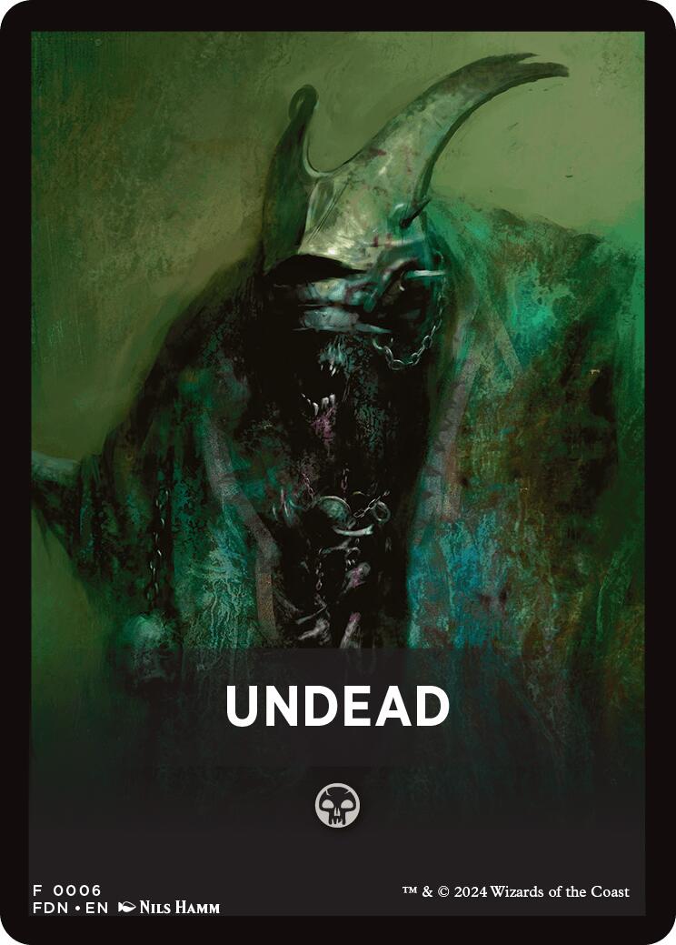 Undead Theme Card [Foundations Tokens] | Deep Dive Games St. Marys