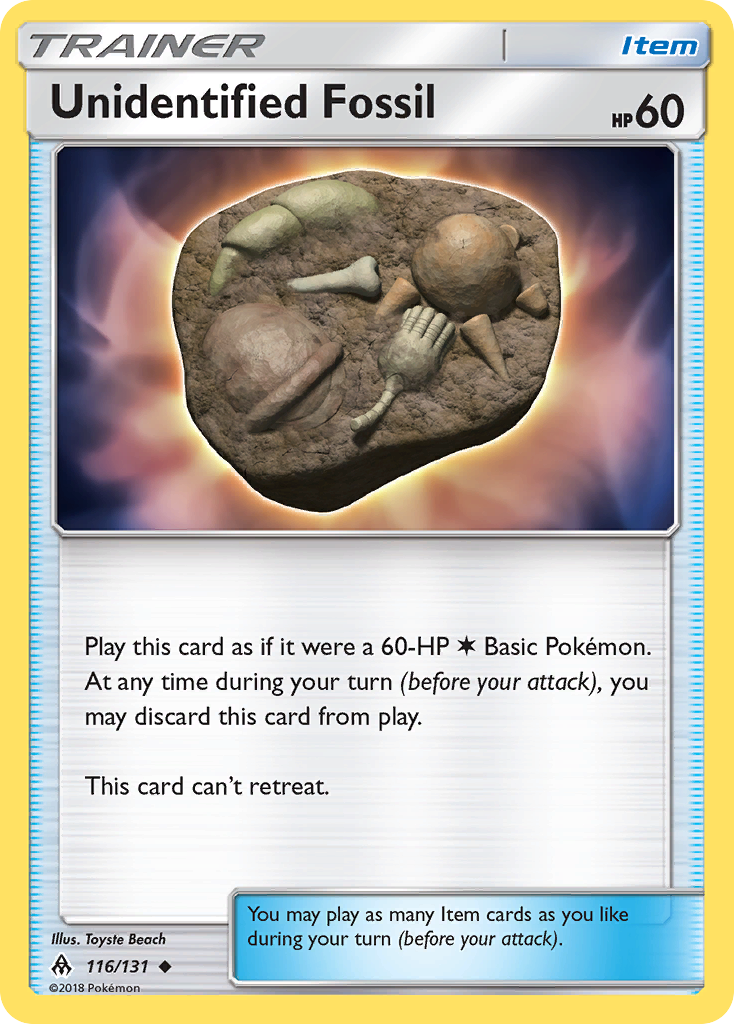 Unidentified Fossil (116/131) [Sun & Moon: Forbidden Light] | Deep Dive Games St. Marys