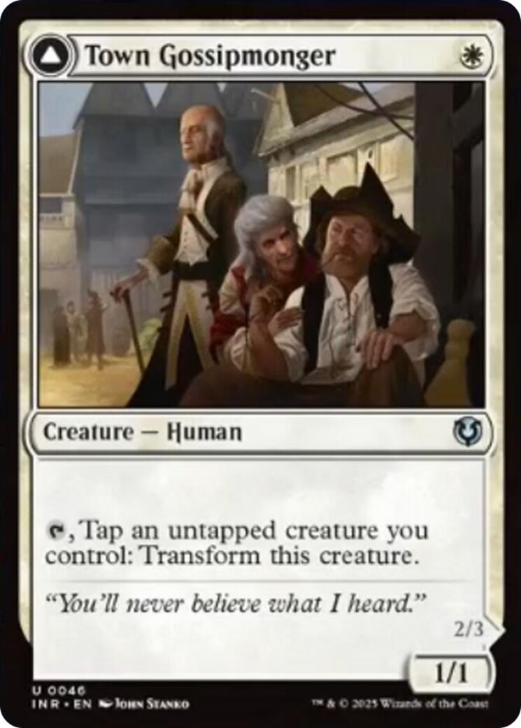 Town Gossipmonger // Incited Rabble [Innistrad Remastered] | Deep Dive Games St. Marys