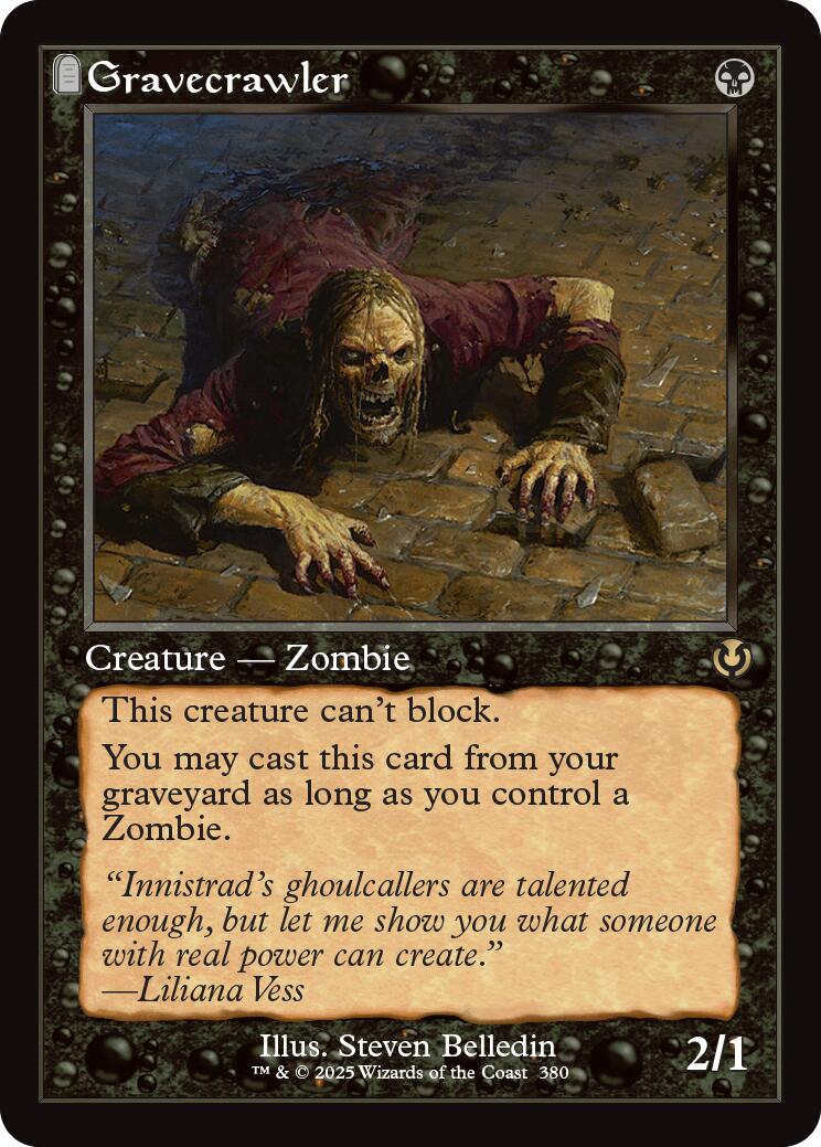 Gravecrawler (Retro Frame) [Innistrad Remastered] | Deep Dive Games St. Marys