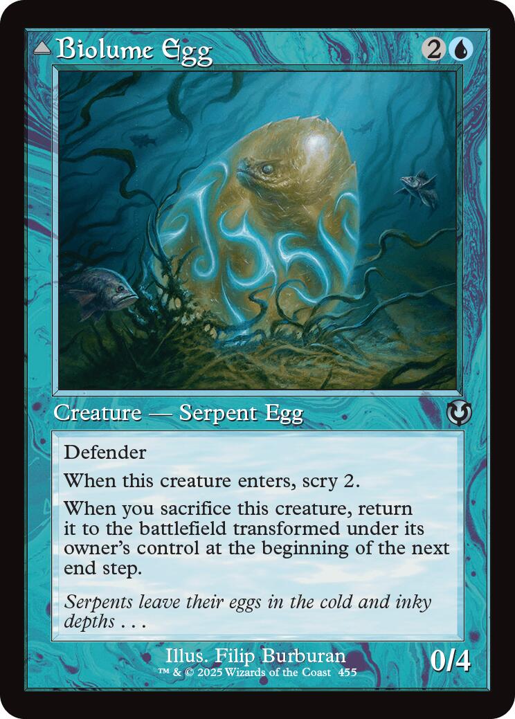 Biolume Egg // Biolume Serpent (Retro Frame) [Innistrad Remastered] | Deep Dive Games St. Marys