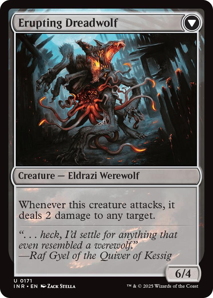 Smoldering Werewolf // Erupting Dreadwolf [Innistrad Remastered] | Deep Dive Games St. Marys