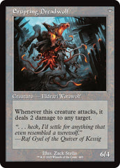 Smoldering Werewolf // Erupting Dreadwolf (Retro Frame) [Innistrad Remastered] | Deep Dive Games St. Marys