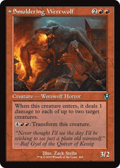 Smoldering Werewolf // Erupting Dreadwolf (Retro Frame) [Innistrad Remastered] | Deep Dive Games St. Marys