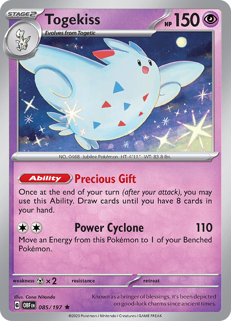 Togekiss (085/197) [Scarlet & Violet: Obsidian Flames] | Deep Dive Games St. Marys