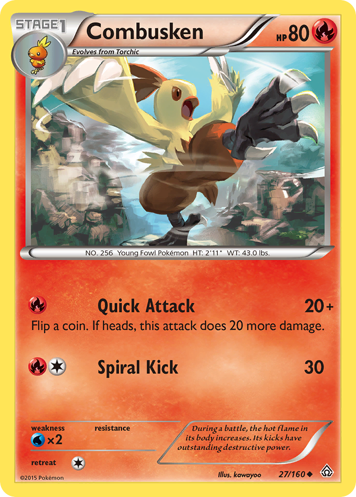 Combusken (27/160) [XY: Primal Clash] | Deep Dive Games St. Marys