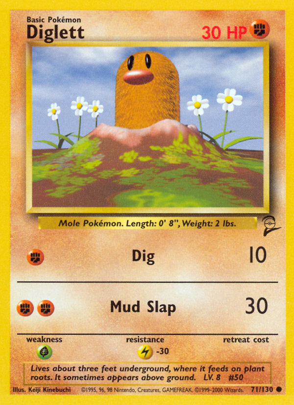 Diglett (71/130) [Base Set 2] | Deep Dive Games St. Marys