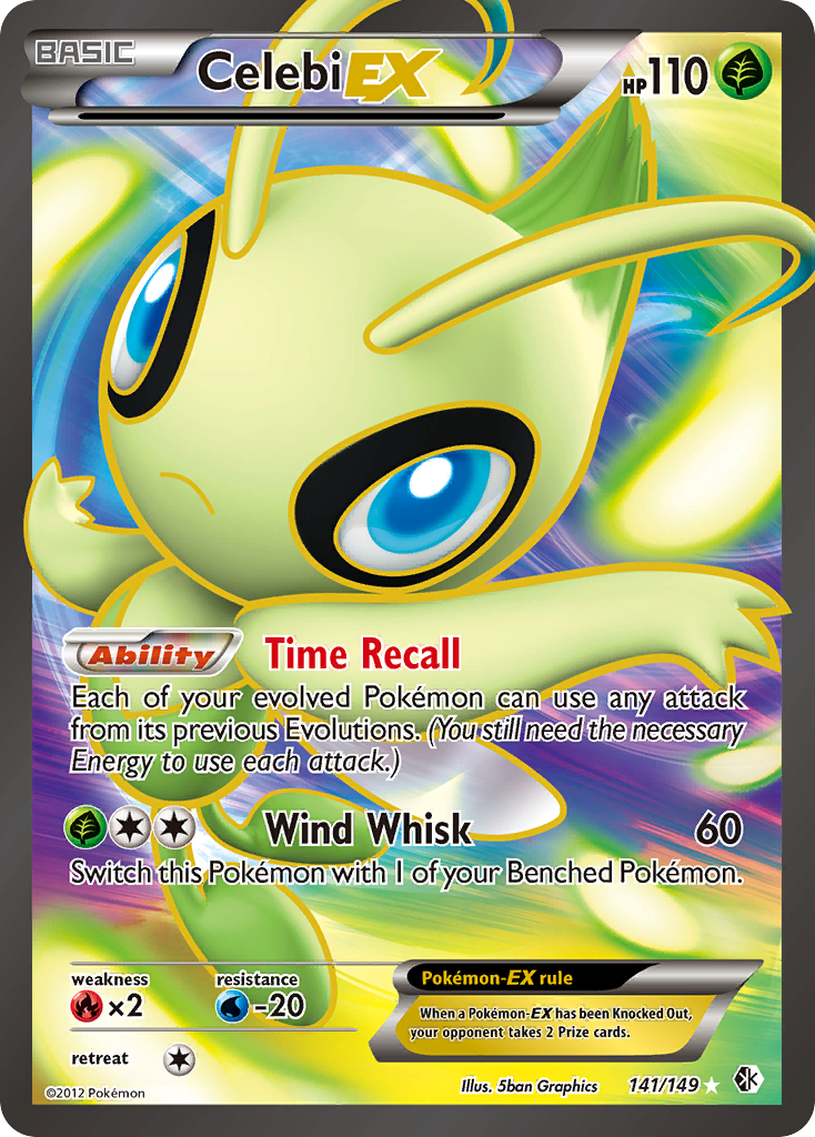 Celebi EX (141/149) [Black & White: Boundaries Crossed] | Deep Dive Games St. Marys