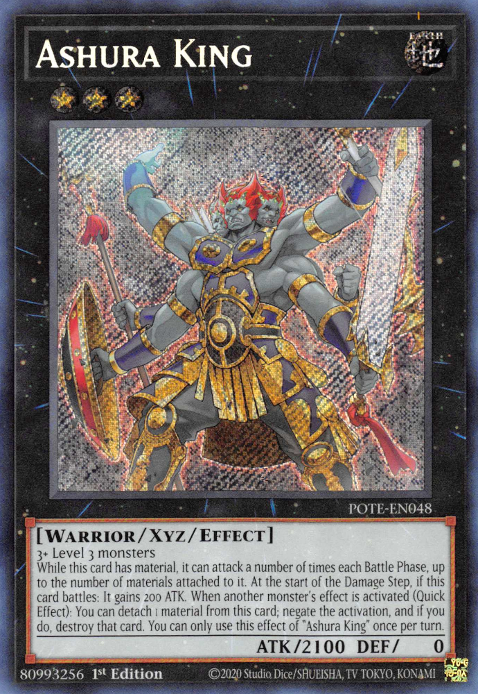 Ashura King [POTE-EN048] Secret Rare | Deep Dive Games St. Marys