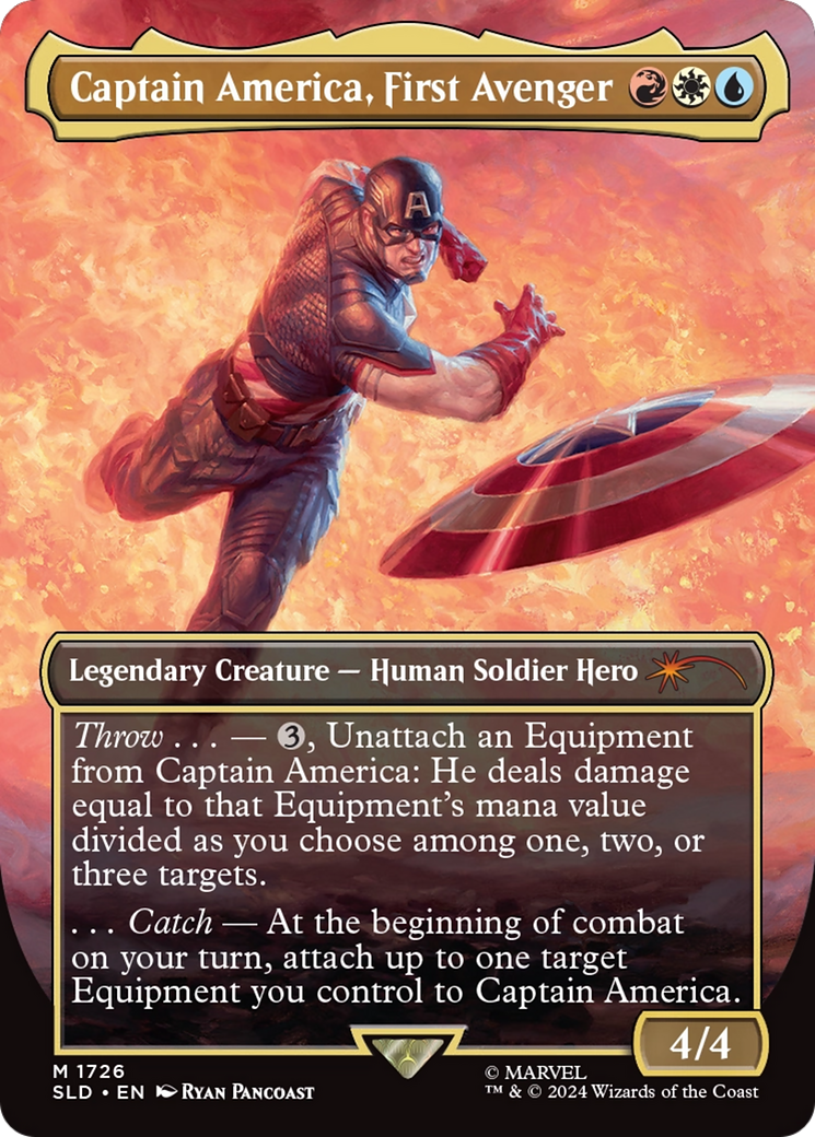 Captain America, First Avenger (Rainbow Foil) [Secret Lair Drop Series] | Deep Dive Games St. Marys