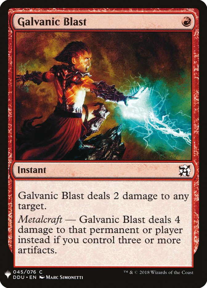 Galvanic Blast [Mystery Booster] | Deep Dive Games St. Marys