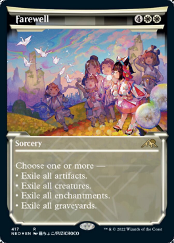 Farewell (Showcase) (Foil Etched) [Kamigawa: Neon Dynasty] | Deep Dive Games St. Marys