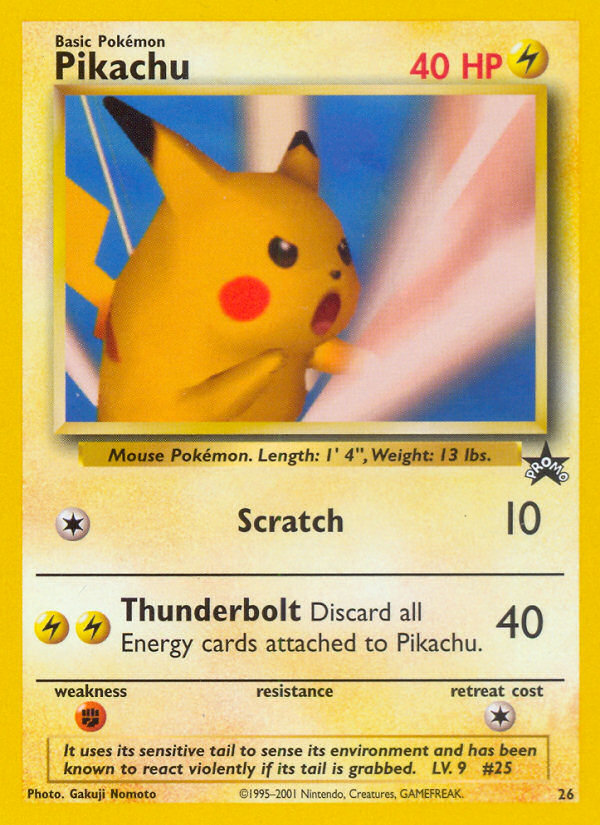 Pikachu (26) [Wizards of the Coast: Black Star Promos] | Deep Dive Games St. Marys