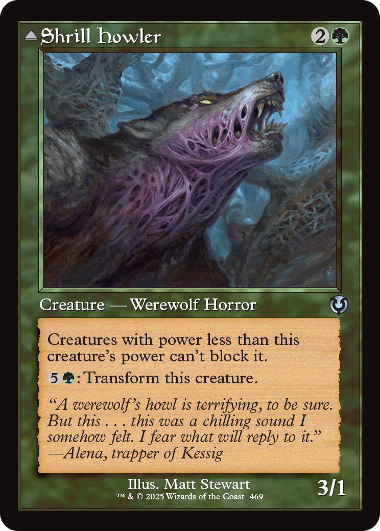 Shrill Howler // Howling Chorus (Retro Frame) [Innistrad Remastered] | Deep Dive Games St. Marys