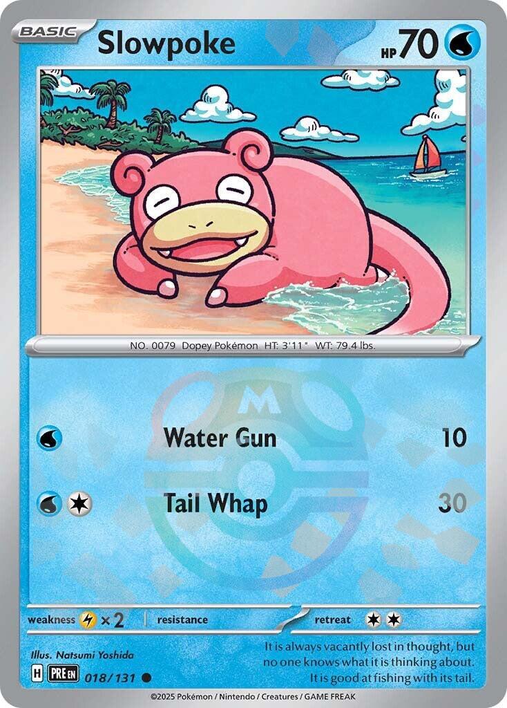 Slowpoke (018/131) (Master Ball Pattern) [Scarlet & Violet: Prismatic Evolutions] | Deep Dive Games St. Marys