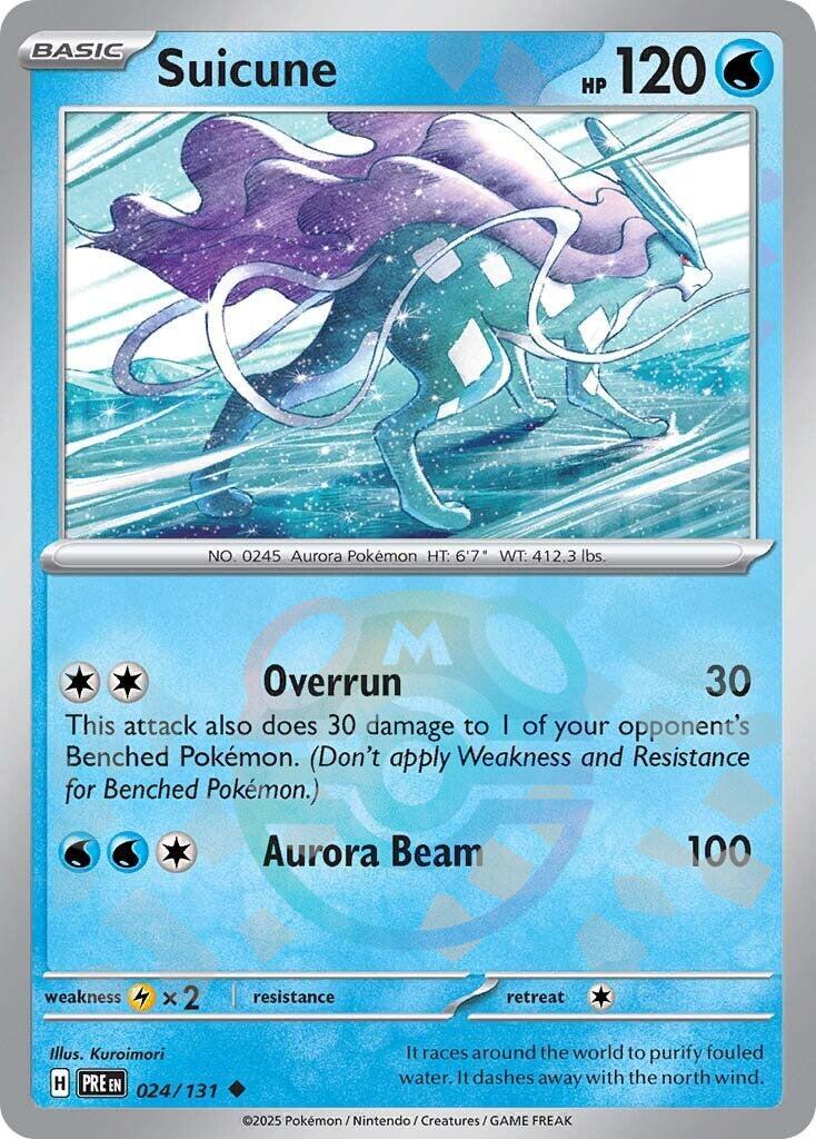 Suicune (024/131) (Master Ball Pattern) [Scarlet & Violet: Prismatic Evolutions] | Deep Dive Games St. Marys