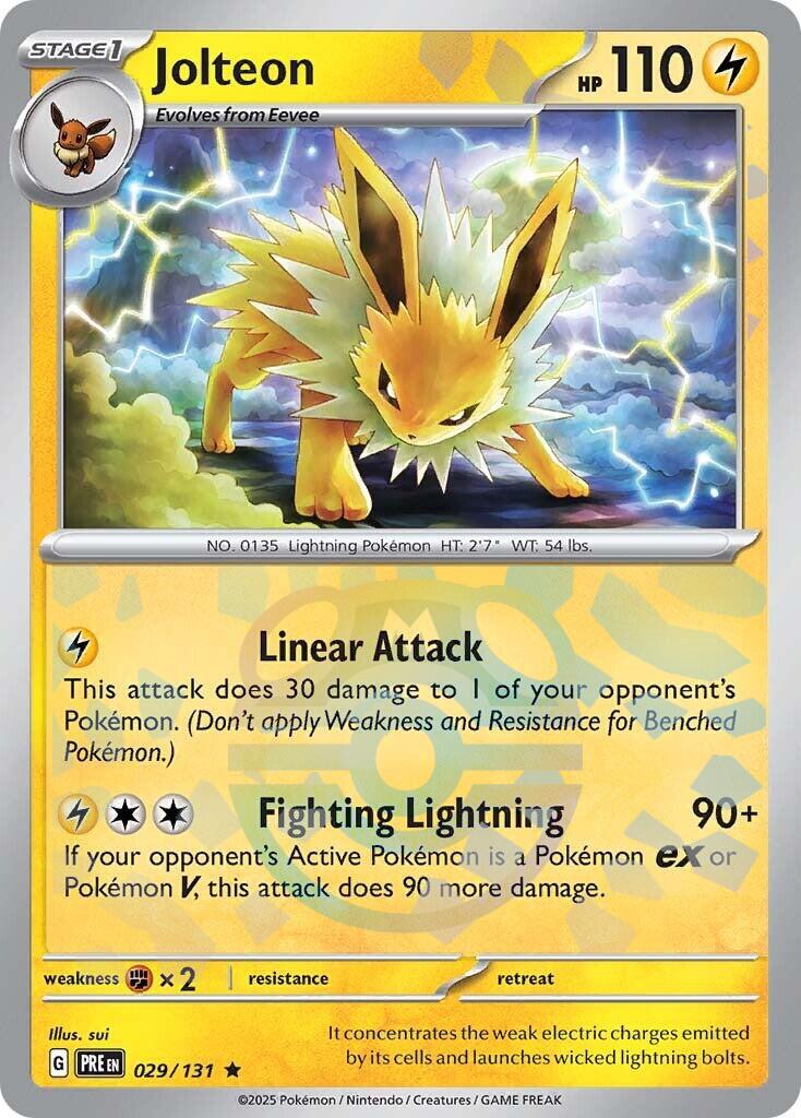 Jolteon (029/131) (Master Ball Pattern) [Scarlet & Violet: Prismatic Evolutions] | Deep Dive Games St. Marys