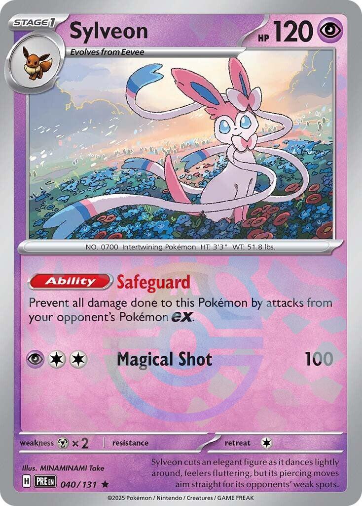 Sylveon (040/131) (Master Ball Pattern) [Scarlet & Violet: Prismatic Evolutions] | Deep Dive Games St. Marys
