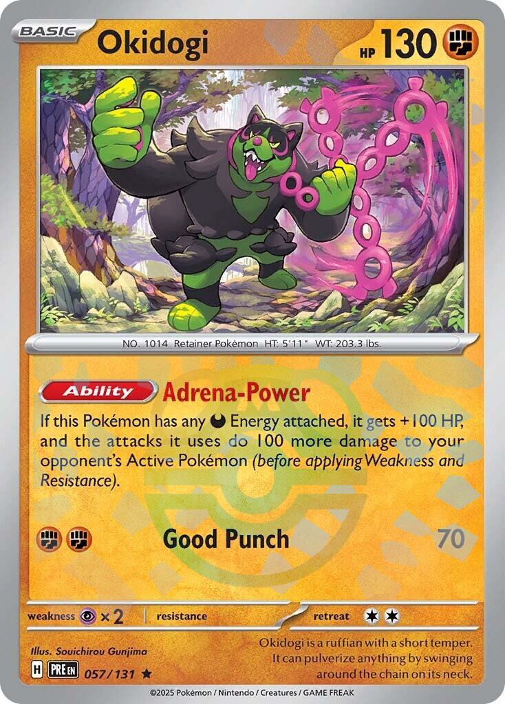 Okidogi (057/131) (Master Ball Pattern) [Scarlet & Violet: Prismatic Evolutions] | Deep Dive Games St. Marys