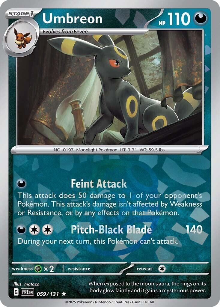 Umbreon (059/131) (Master Ball Pattern) [Scarlet & Violet: Prismatic Evolutions] | Deep Dive Games St. Marys