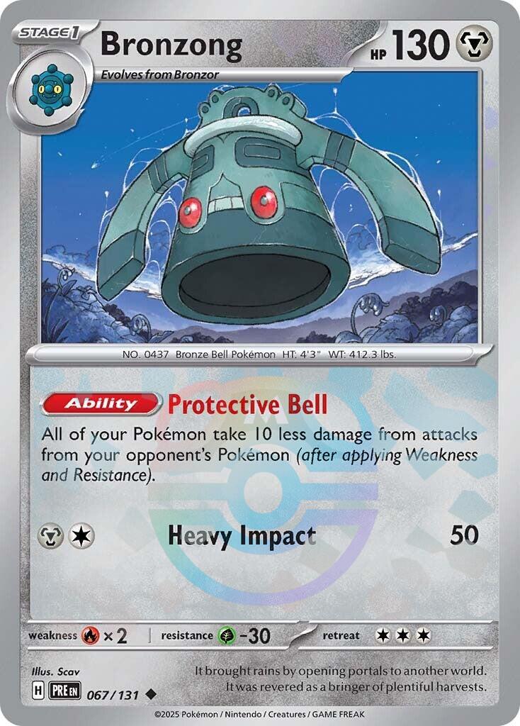 Bronzong (067/131) (Master Ball Pattern) [Scarlet & Violet: Prismatic Evolutions] | Deep Dive Games St. Marys