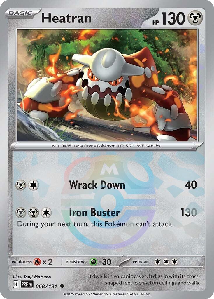 Heatran (068/131) (Master Ball Pattern) [Scarlet & Violet: Prismatic Evolutions] | Deep Dive Games St. Marys