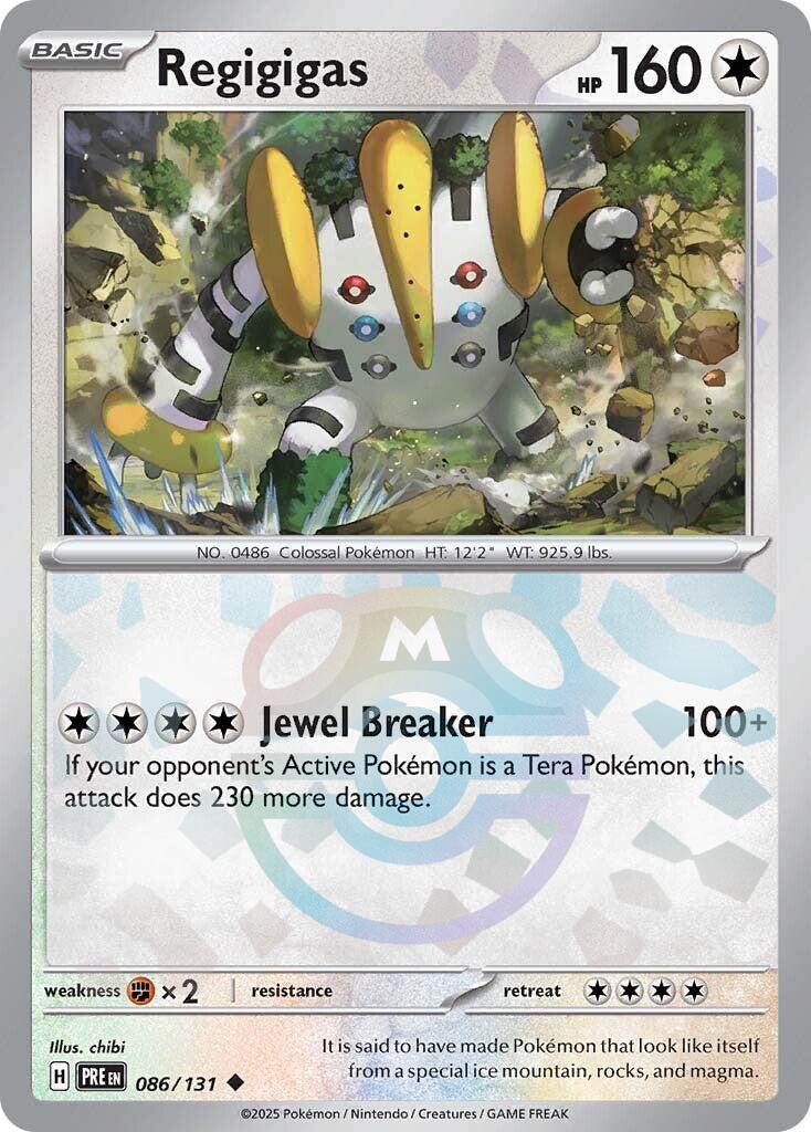 Regigigas (086/131) (Master Ball Pattern) [Scarlet & Violet: Prismatic Evolutions] | Deep Dive Games St. Marys