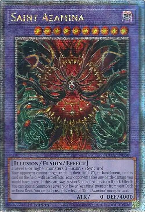 Saint Azamina (Quarter Century Secret Rare) [SUDA-EN036] Quarter Century Secret Rare | Deep Dive Games St. Marys