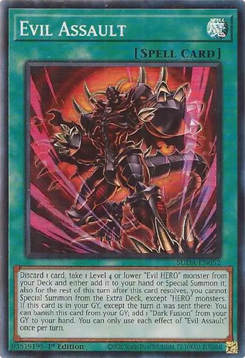 Evil Assault [SUDA-EN052] Super Rare | Deep Dive Games St. Marys