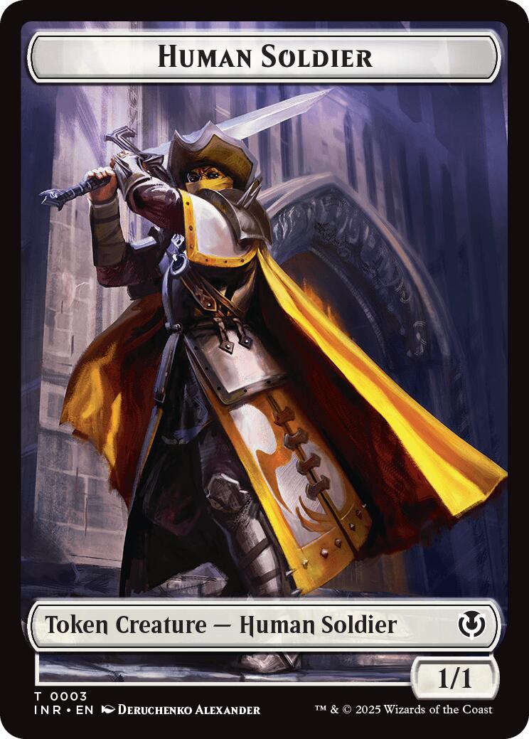 Human Soldier (0003) // Clue Double-Sided Token [Innistrad Remastered Tokens] | Deep Dive Games St. Marys