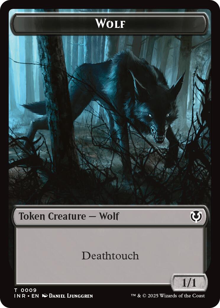 Wolf (0009) // Wolf (0018) Double-Sided Token [Innistrad Remastered Tokens] | Deep Dive Games St. Marys