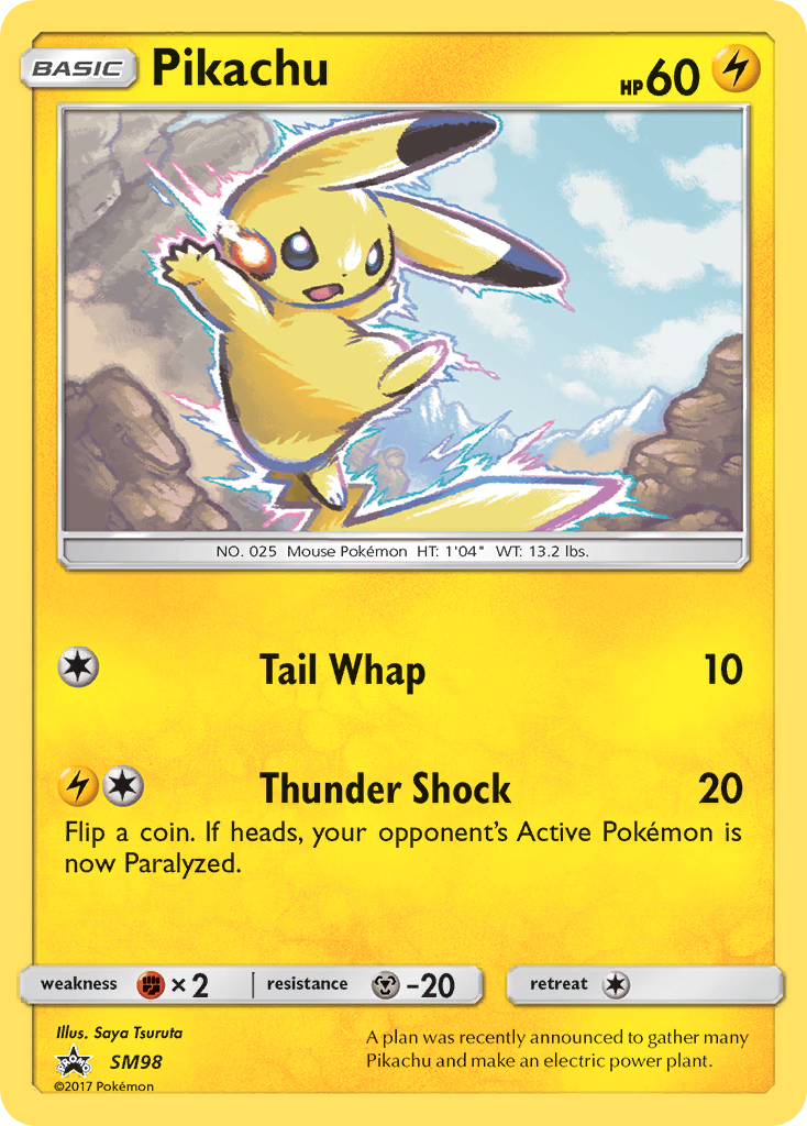 Pikachu (SM98) [Sun & Moon: Black Star Promos] | Deep Dive Games St. Marys