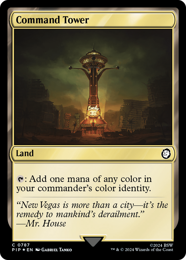 Command Tower (Surge Foil) [Fallout] | Deep Dive Games St. Marys