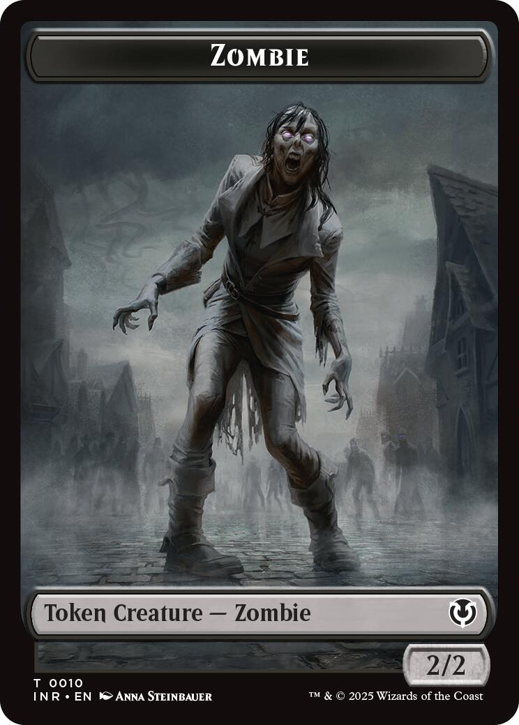 Zombie (0010) // Blood Double-Sided Token [Innistrad Remastered Tokens] | Deep Dive Games St. Marys