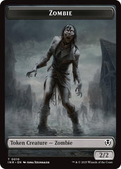 Zombie (0010) // Blood Double-Sided Token [Innistrad Remastered Tokens] | Deep Dive Games St. Marys