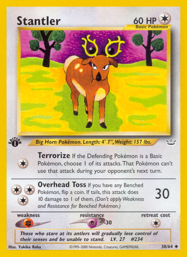 Stantler (38/64) [Neo Revelation 1st Edition] | Deep Dive Games St. Marys