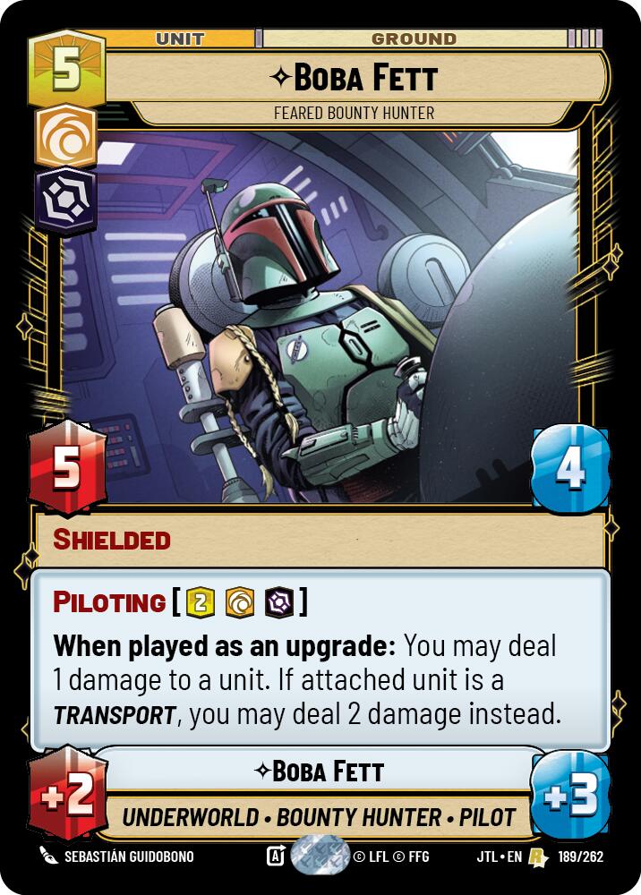 Boba Fett - Feared Bounty Hunter (189/262) (189/257) [Jump to Lightspeed] | Deep Dive Games St. Marys