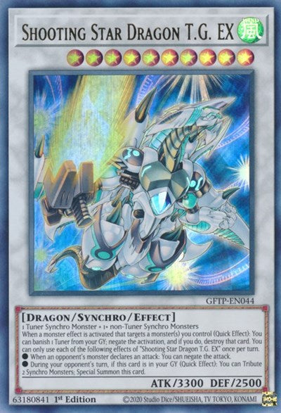 Shooting Star Dragon T.G. EX [GFTP-EN044] Ultra Rare | Deep Dive Games St. Marys