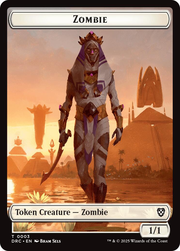 Champion of Wits // Zombie (0003) Double-Sided Token [Aetherdrift Tokens] | Deep Dive Games St. Marys