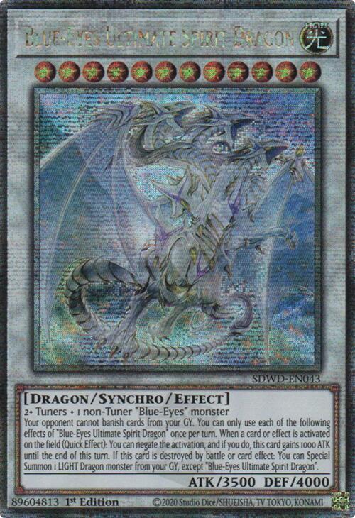 Blue-Eyes Ultimate Spirit Dragon (Quarter Century Secret Rare) [SDWD-EN043] Quarter Century Secret Rare | Deep Dive Games St. Marys