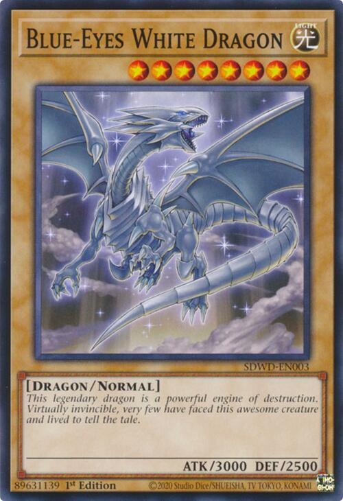 Blue-Eyes White Dragon [SDWD-EN003] Common | Deep Dive Games St. Marys