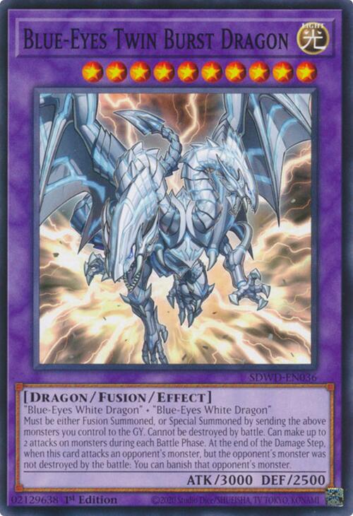 Blue-Eyes Twin Burst Dragon [SDWD-EN036] Common | Deep Dive Games St. Marys