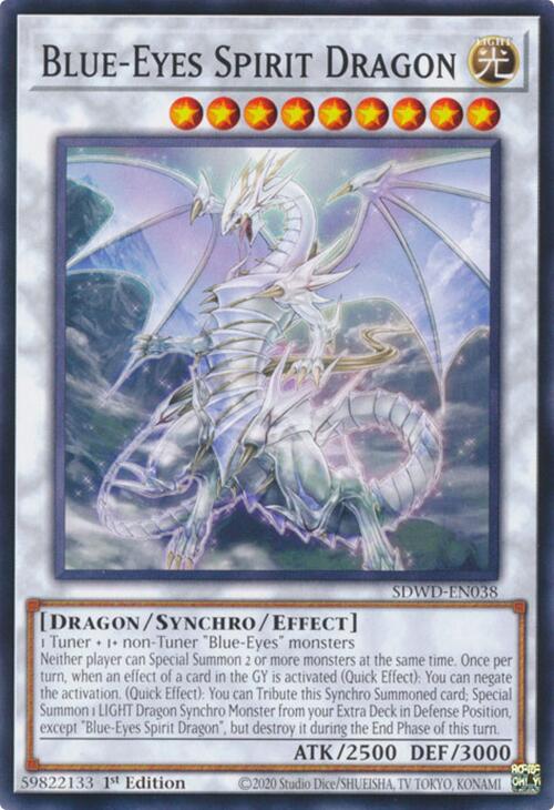 Blue-Eyes Spirit Dragon [SDWD-EN038] Common | Deep Dive Games St. Marys