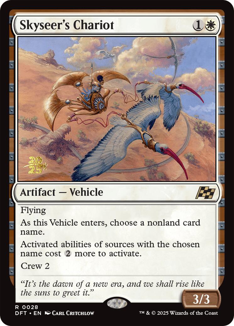 Skyseer's Chariot [Aetherdrift Prerelease Promos] | Deep Dive Games St. Marys