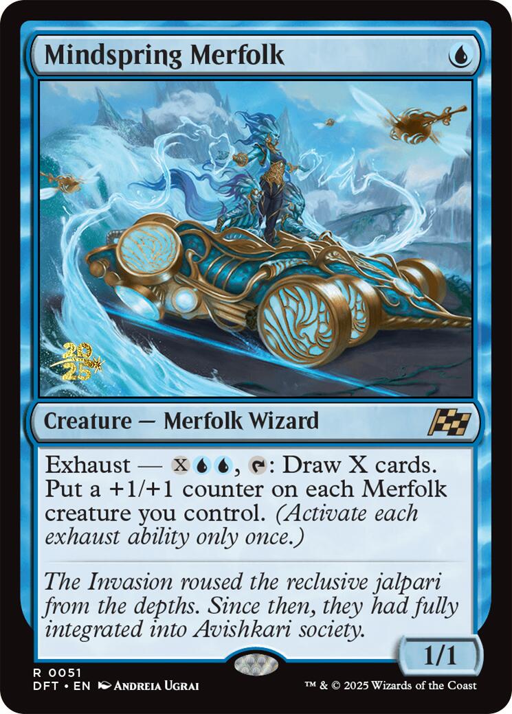 Mindspring Merfolk [Aetherdrift Prerelease Promos] | Deep Dive Games St. Marys